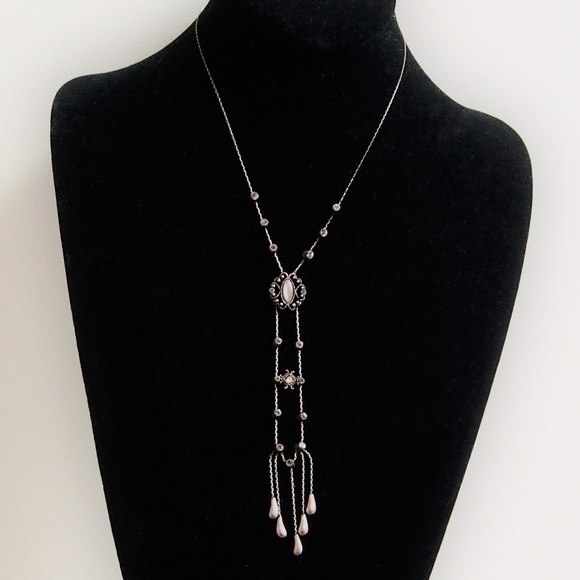 Vintage Jewelry - VTG Lavalier Rhinestone Necklace Mix/Match 2/$20!